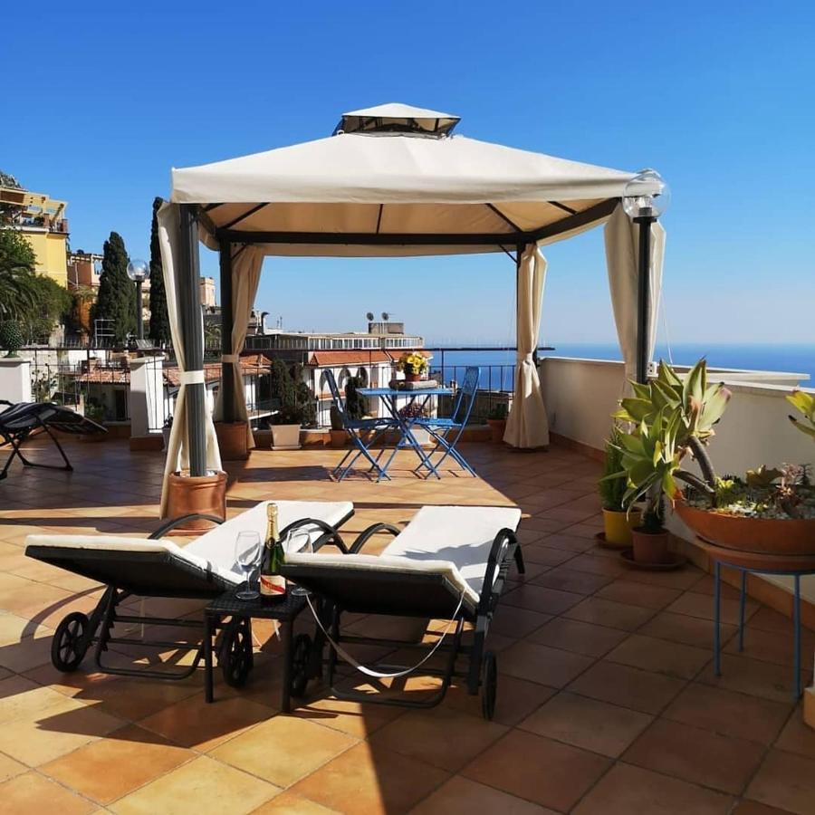 Вилла Il Terrazzo Di Marlu Таормина Экстерьер фото